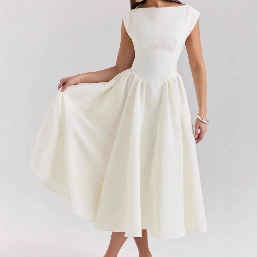Damen Elegantes Ballkleid mit Tüllrock und Rückenreißverschluss R&B