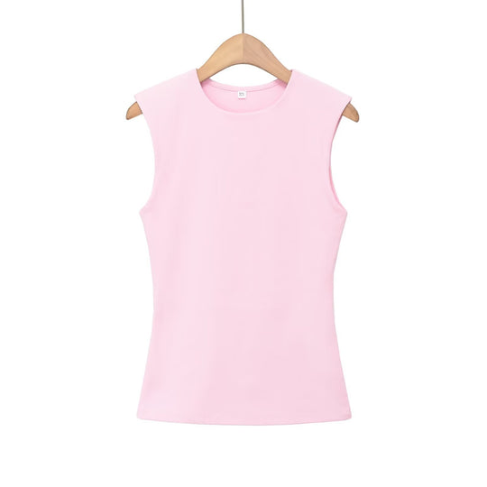Damen ärmelloses Oberteil mit strukturiertem Look und hochwertiger Baumwolle R&B