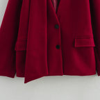Damen Übergangsjacke mit innovativem asymmetrischem Design und stilvollem Kragen R&B