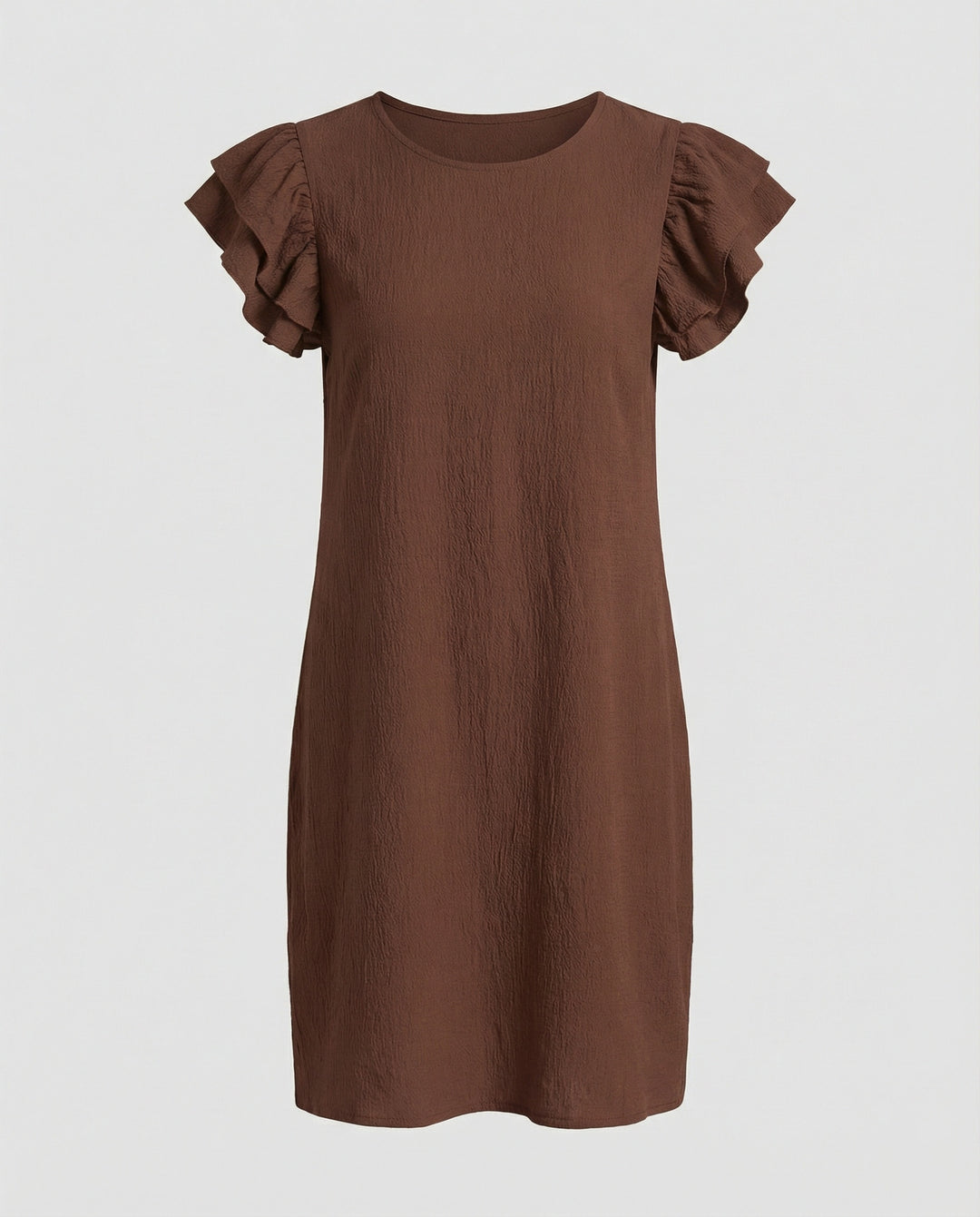 Damen Sommerkleid knielang Volant