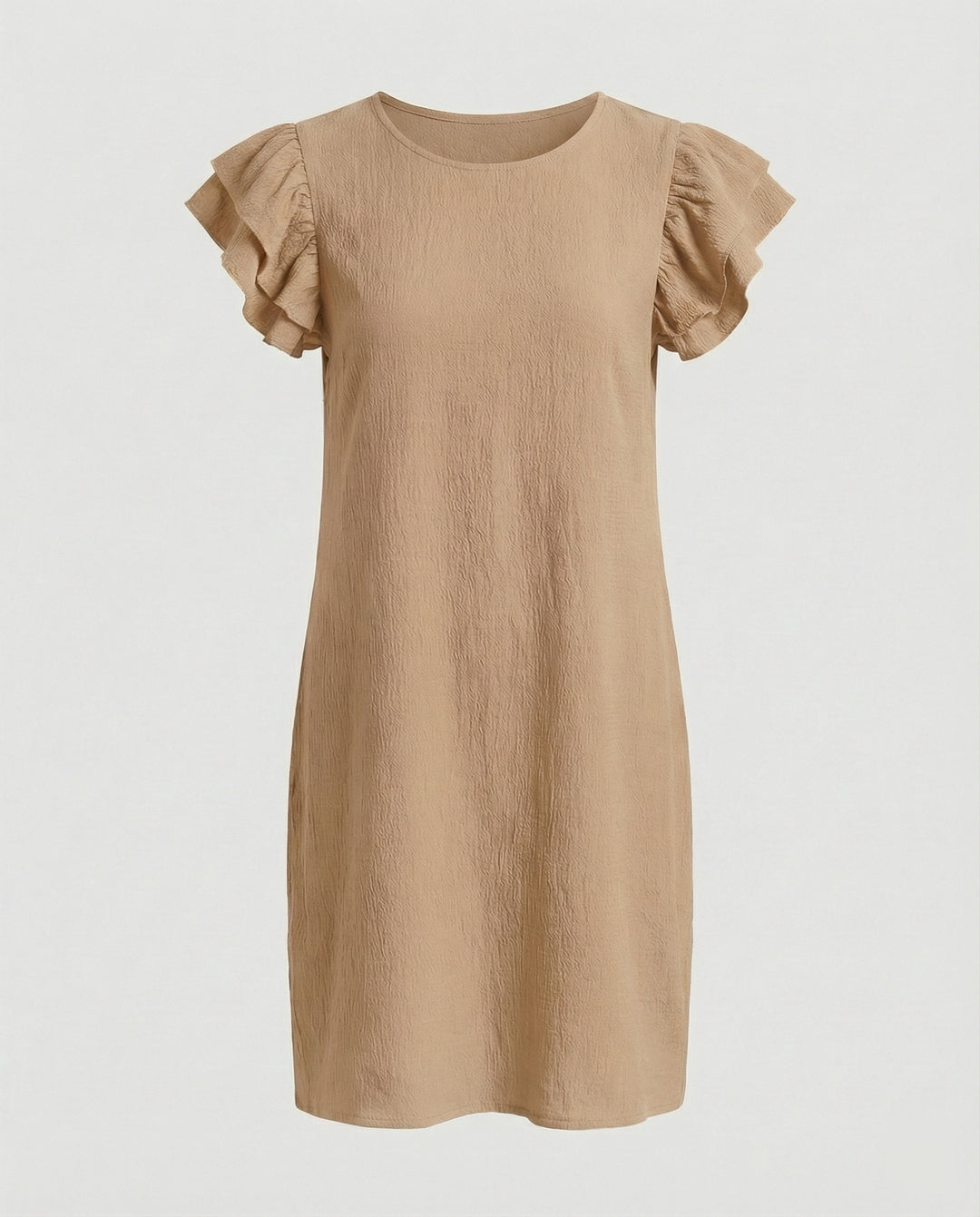 Damen Sommerkleid knielang Volant