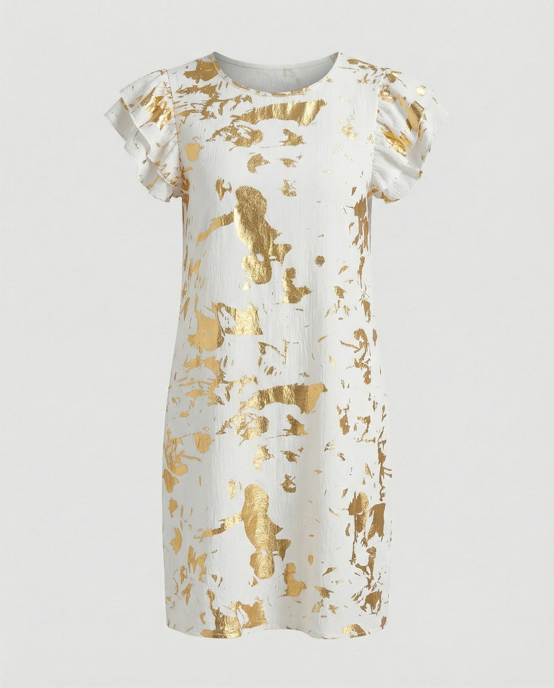 Damen Sommerkleid knielang Volant