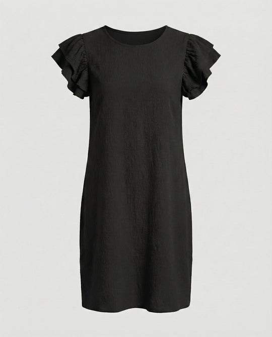 Damen Sommerkleid knielang Volant