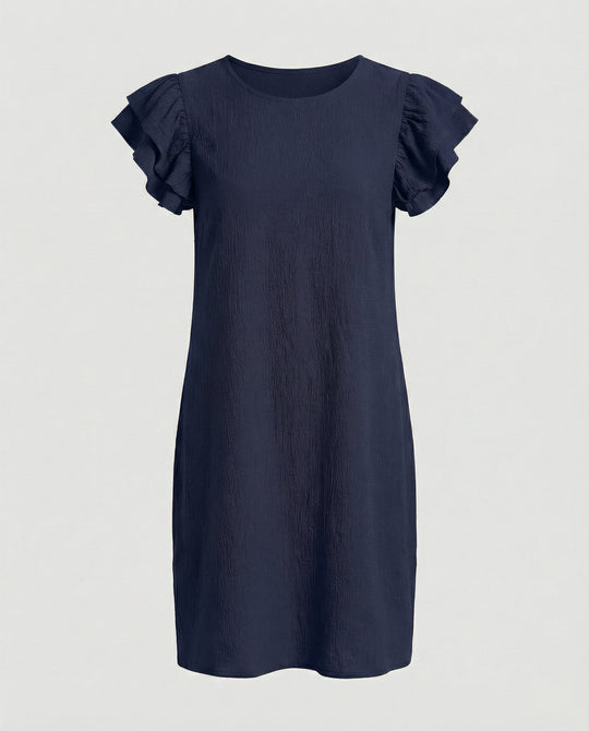 Damen Sommerkleid knielang Volant