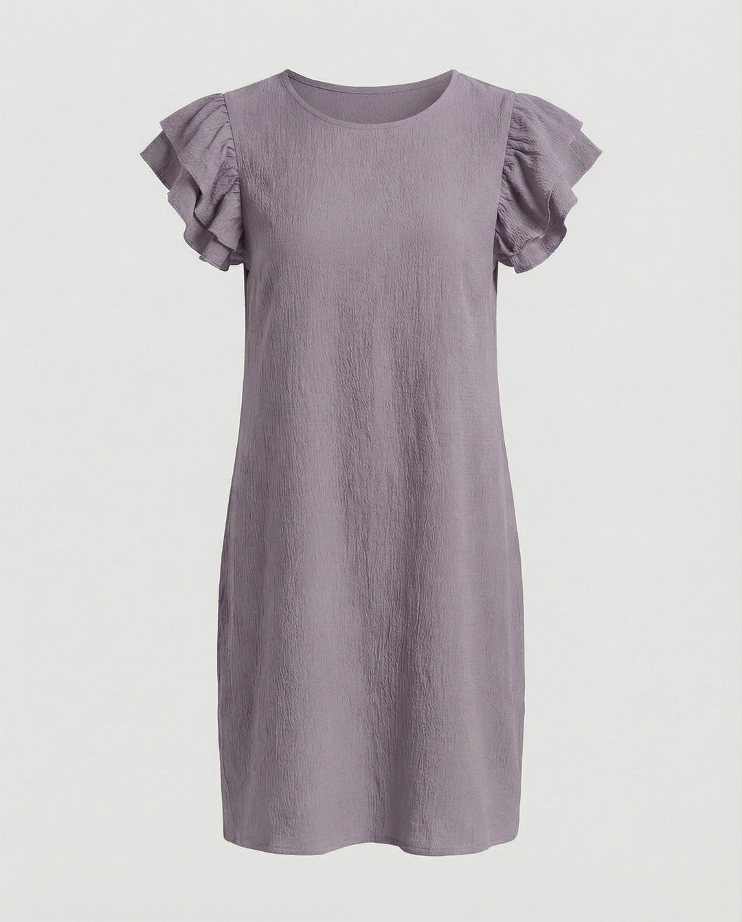 Damen Sommerkleid knielang Volant