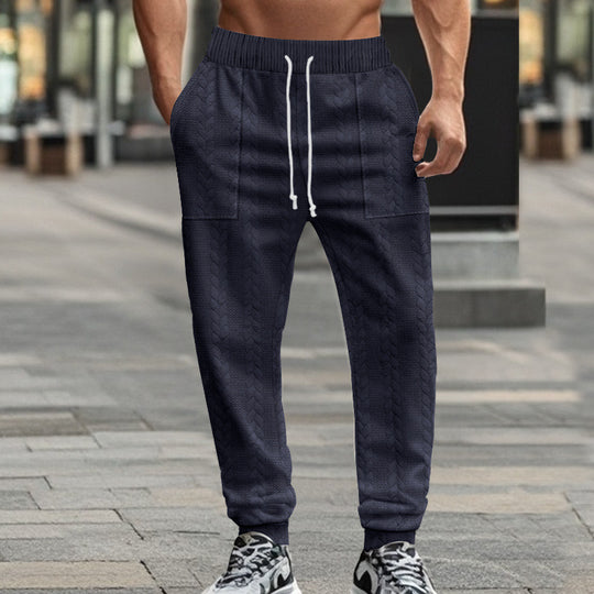 Herren Sportliche Jogginghose mit strukturiertem Design und elastischem Bund R&B