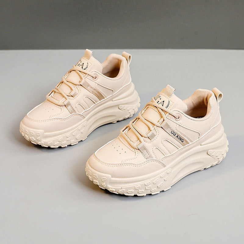 Damen Sportliche Chunky Sneakers mit gepolsterter Sohle und innovativem Schnürsystem R&B