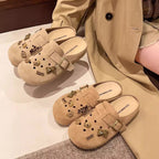 Damen Clogs mit modischem Riemendesign und verspieltem Dekor R&B