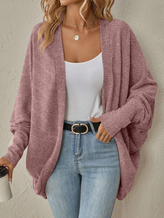 Damen Oversized Strickjacke mit lässigen Ärmeln R&B