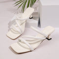 Damen Absatzsandalen mit elegantem Wickelriemendesign und stabiler Blockabsatzkonstruktion R&B