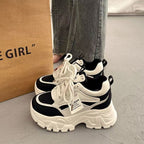 Damen Chunky Sneakers mit vielseitigem Design und bequemer Dämpfung Heidi Mode