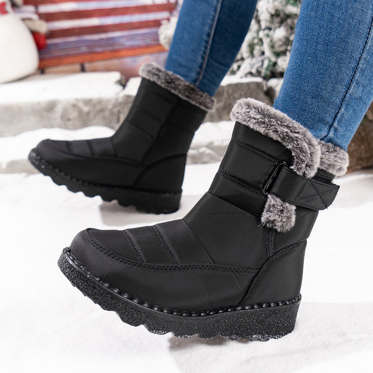 Damen Winterboots mit warmem Fleece-Futter und rutschfester Sohle R&B