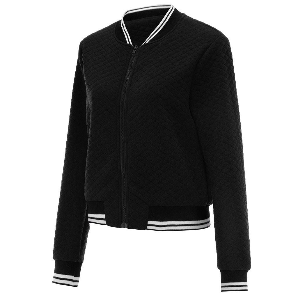 Damen Steppjacke mit sportlichem Reißverschluss und elastischen Bündchen R&B