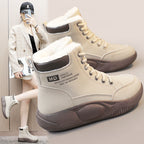 Damen modische Winterstiefel mit kuscheligem Fleece-Futter und rutschfester Sohle R&B