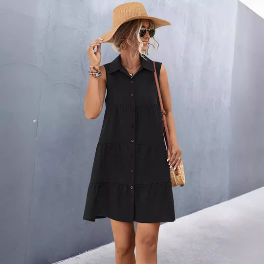 Damen Sommerkleid im lässigen Tierliniendesign R&B