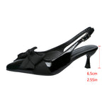 Damen Slingback-Pumps mit elegantem Schleifendesign und komfortablem Blockabsatz R&B