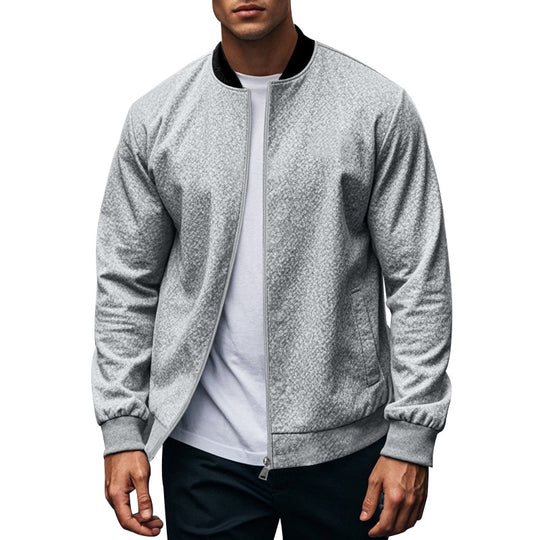 Herren Sportliche Bomberjacke mit hochschließendem Kragen R&B