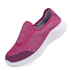 Damen nan eleganter Schlupfsneaker mit elastischen Zierbändern, atmungsaktiver Strickkonstruktion und gedämpfter Komfortlaufsohle R&B