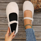 Damen Ballerinas mit verstellbarem Klettverschluss und weichem Obermaterial R&B