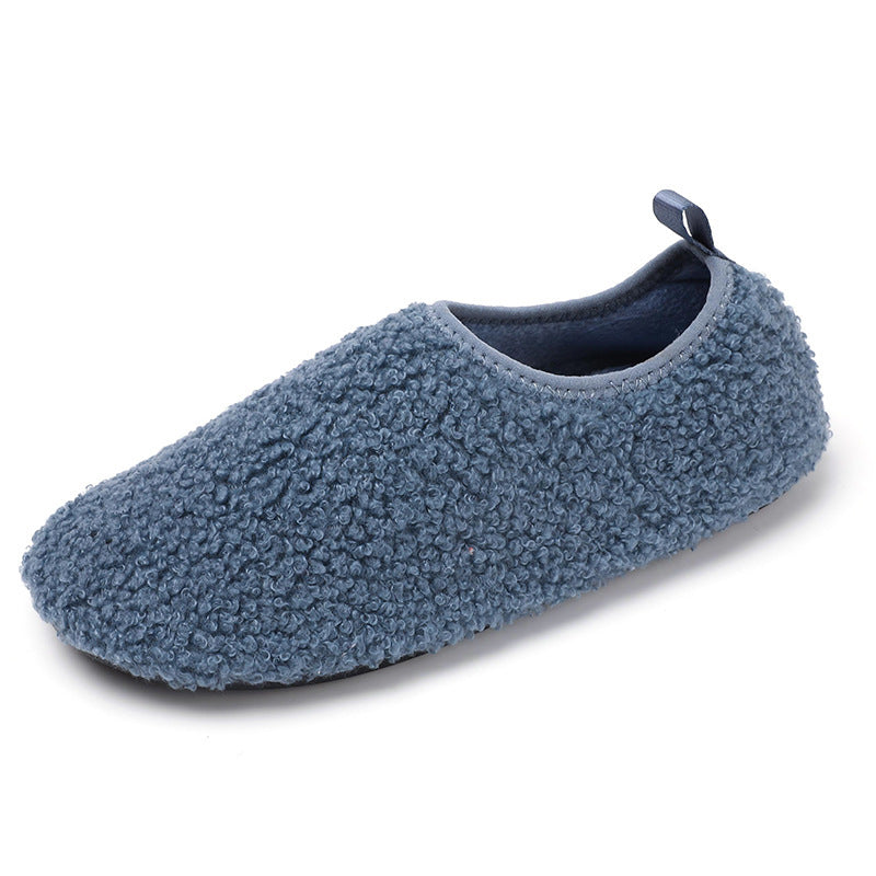 Damen Hausschuhe aus flauschigem Stoff mit rutschfester Sohle R&B