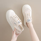 Damen Komfortable Sneaker mit dicker Sohle und einzigartigem Design R&B