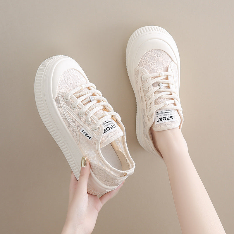 Damen Komfortable Sneaker mit dicker Sohle und einzigartigem Design R&B