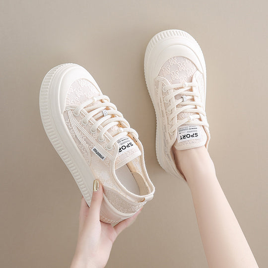 Damen Komfortable Sneaker mit dicker Sohle und einzigartigem Design R&B