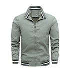 Herren modische Sportjacke mit strukturiertem Kragen