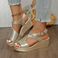 Damen Wedge-Sandaletten mit R&Brnem Riemendesign und bequemer Fußbettung R&B