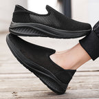 Herren nan atmungsaktiver Netz-Sportschuh mit Schlupfform und stoßdämpfender Laufsohle R&B
