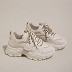 Damen Sportliche Chunky Sneakers mit atmungsaktiver Oberflächenstruktur R&B