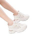 Damen Sportliche Sneaker mit atmungsaktivem Mesh und dämpfender Sohle