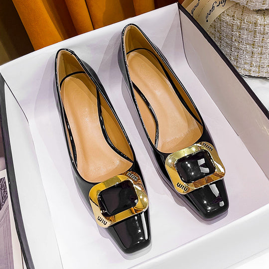 Damen elegante Pumps mit modischem Schnallenakzent R&B