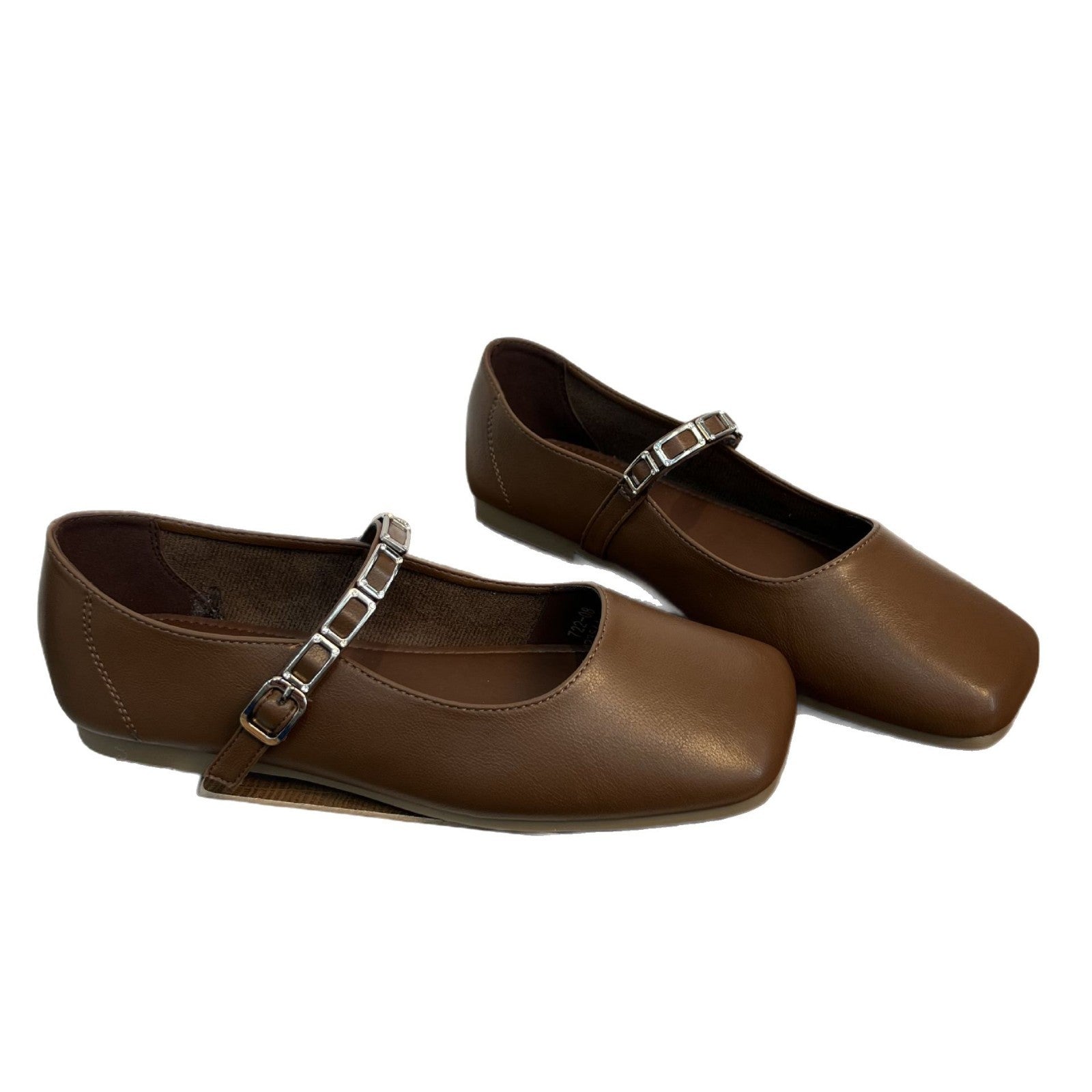 Damen elegante Ballerinas mit modischem Riemen und weichem Innenfutter R&B