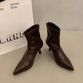 Damen Elegante Stiefeletten mit spitzem Schuhdesign und stylischem Absatz R&B