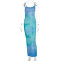 Damen Maxikleid im eleganten Fluid-Design mit feinen Spaghettiträgern R&B