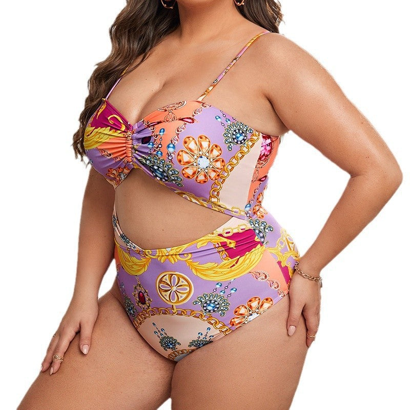 Damen Cropped Bikini-Set mit dekorativem Knoten und hohem Beinausschnitt R&B