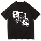 Damen T-Shirt mit künstlerischem Floral-Motiv und lässigem Schnitt R&B