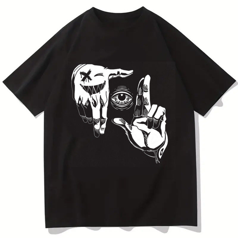 Damen T-Shirt mit künstlerischem Floral-Motiv und lässigem Schnitt R&B