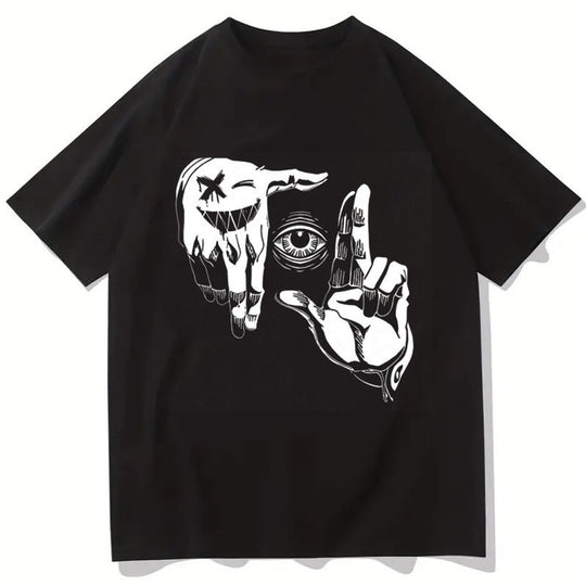 Damen T-Shirt mit künstlerischem Floral-Motiv und lässigem Schnitt R&B
