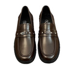 Damen elegante Loafers mit modischem Metall-Detail R&B
