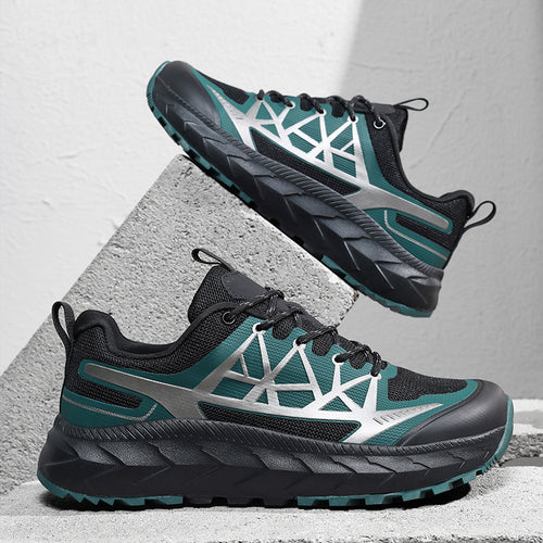Herren Outdoor-Hiking-Sneaker mit rutschfester Profilsohle und atmungsaktivem Obermaterial R&B