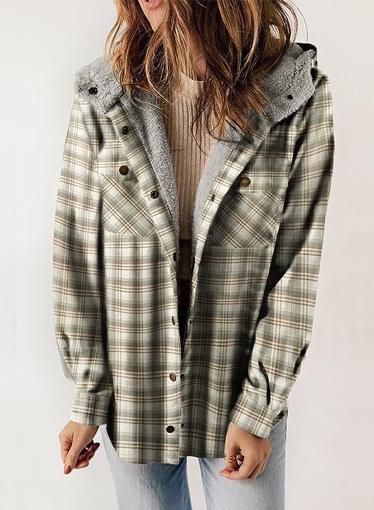 Damen Flanelljacke mit Fleecefutter R&B