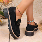 Damen modische Loafers mit rutschfester Sohle R&B