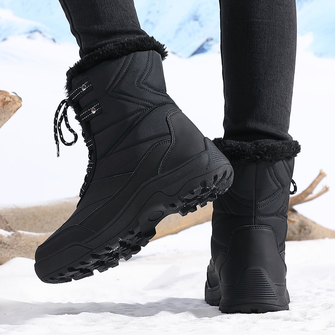 Damen isolierte Winterstiefel mit rutschfester Sohle und weichem Innenfutter R&B