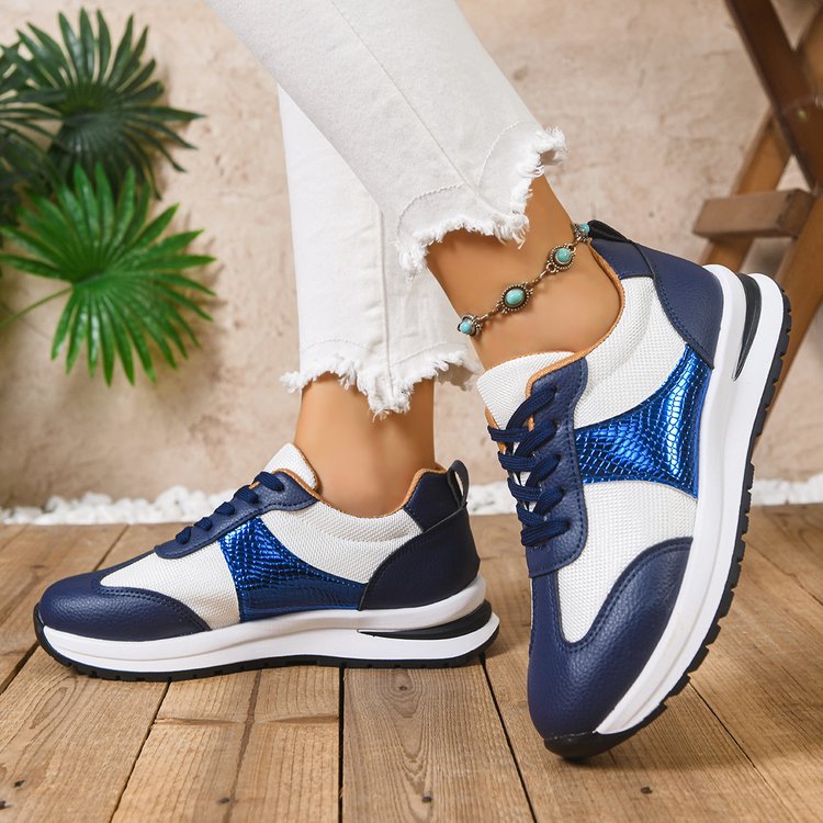 Damen modische Sneaker mit atmungsaktiver Oberflächenstruktur und leichtgewichtiger Dämpfung R&B