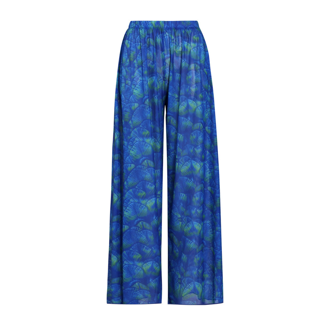 Damen weite Strandhose mit Schlangenmuster R&B
