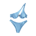 Damen Dreiecks-Bikini mit asymmetrischem Design