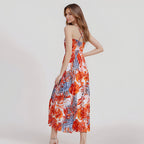 Damen Maxikleid mit elegantem floralem Schnitt R&B