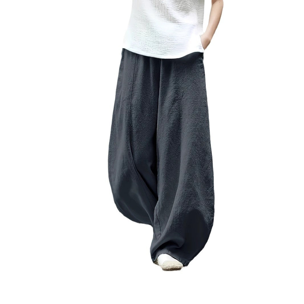 Damen Elegante Palazzo-Hose mit bequemer Passform und lockerem Schnitt R&B